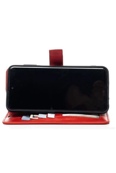 infinix Note 30 Hakiki Deri Cüzdanlı Kapaklı Kaliteli Lüks Kılıf - Resim 12