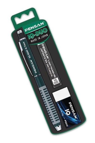 Iq-duo 0.7 Uçlu Kalem Seti 1 Paket Pensan Iq Duo Versatil Kalem Seti Silgi ve Uç Hediyeli Metal Mekanizmalı - 4
