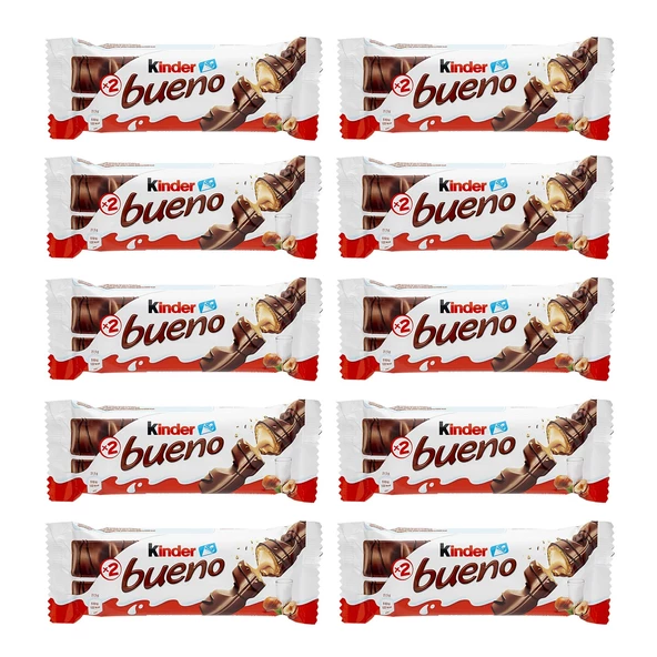 Kinder Bueno 43 gr X 10 Adet ürün görseli