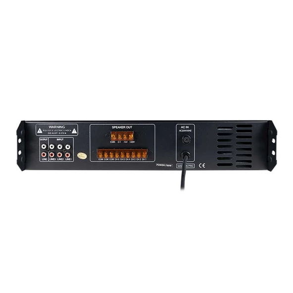 WESTA WM-2700U 700 WATT USB/BT/SD 4-16-70-100V 6 BÖLGELİ HAT TRAFOLU MİKSER ANFİ - 2