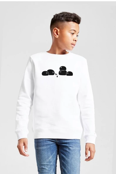 Clannad Anime Dango Daikazoku Beyaz Çocuk 2ip Sweatshirt