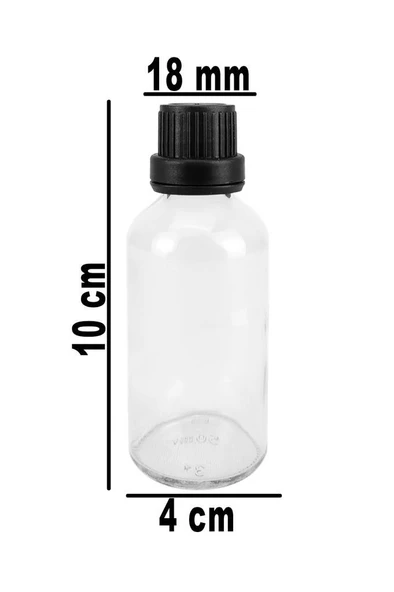 Digithome 6’lı 50 ml Siyah Kilit Kapaklı Cam Zencefil Shot Şişesi Söz Nişan Hediyelik Kolonya Şişesi C1-1-149 - 2