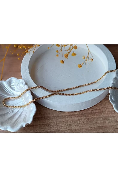 farklı tarz ve şık Burgu zincir çelik Kolye ürün görseli 1