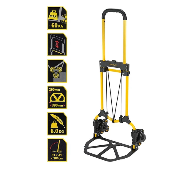 Stanley Ft584 30/60Kg Merdiven Çıkabilen Katlanır El Arabası - 2