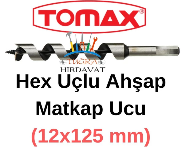 Tomax Ağaç Delme Ahşap Delme Hex Matkap Ucu 12x125 - 2