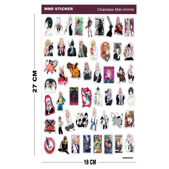 Chainsaw Man Sticker Seti - 2