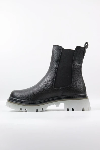 Potinonline 1361 Kadın Kalın Taban Lastikli Bot - 2