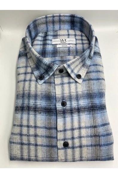 PREMİUM SVR REGULAR CEPLİ KIŞLIK FLANEL GÖMLEK - Resim 7