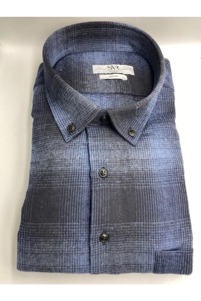 PREMİUM SVR REGULAR CEPLİ KIŞLIK FLANEL GÖMLEK - Resim 5
