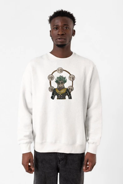 Demon Slayer Anime Hantengu Clone Beyaz Erkek 2ip Sweatshirt