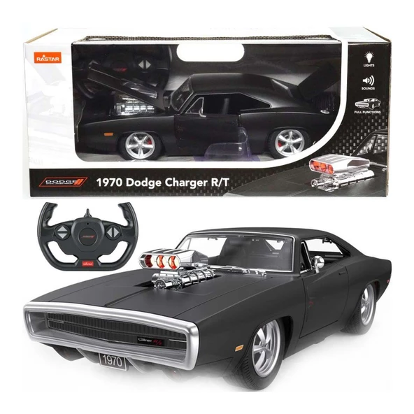 99010 1970 Dodge Charger R/T Sesli ve Işıklı Uzaktan Kumandalı Araba