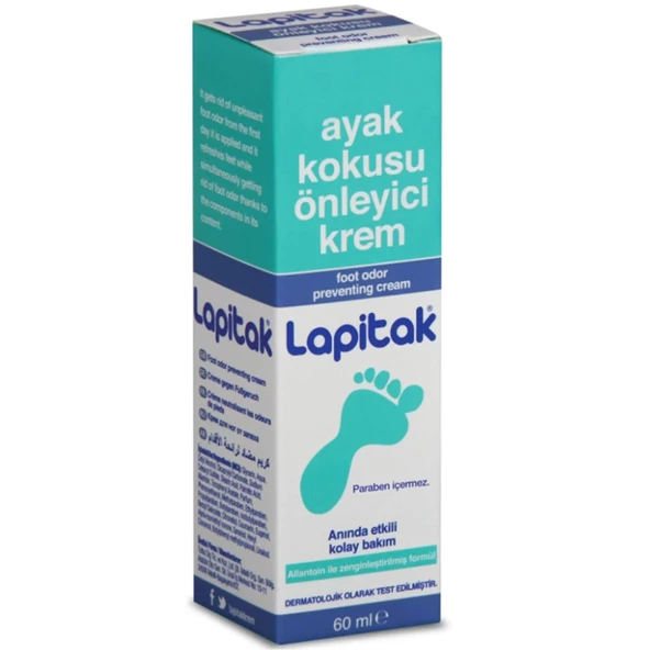 Lapitak Ayak Kokusu Önleyici Krem 60 ml