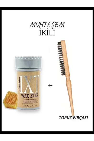 Hair Wax Stick 75gr - Saç Sabitleyici Berberstıckwax Topuz Fırçası