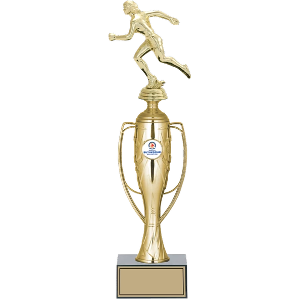 ODAK KUPA - Figürlü Kupalar - Atletizm Kadın Figürlü Kupalar FG-025 A - 38 cm