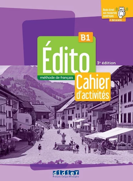 Edito B1 3ème édition - 2022 Méthode de français Livre de l'élève + Cahier d'exercices + Downloadable Audios - Resim 3