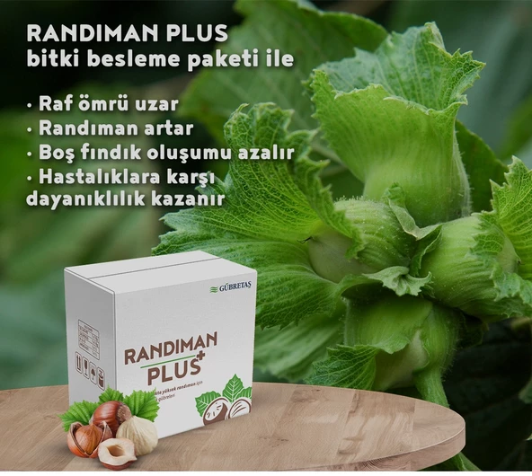 Randıman Plus, 10.5.40+ME, CALSİMAGSİ, N-ZN 15, AMİNO ASİT içermektedir.