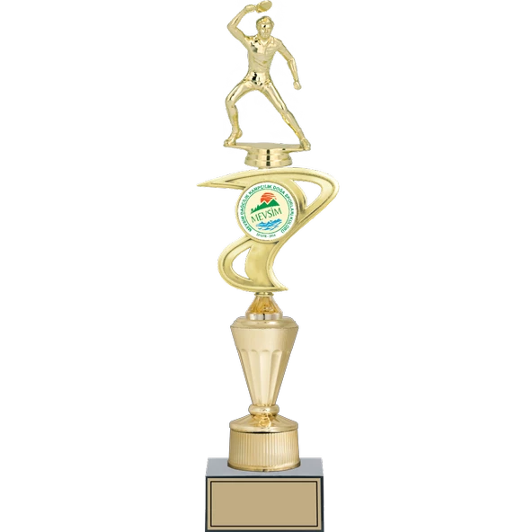 ODAK KUPA - Figürlü Kupalar - Masa Tenisi Erkek Figürlü Kupalar FG-041 B - 42 cm