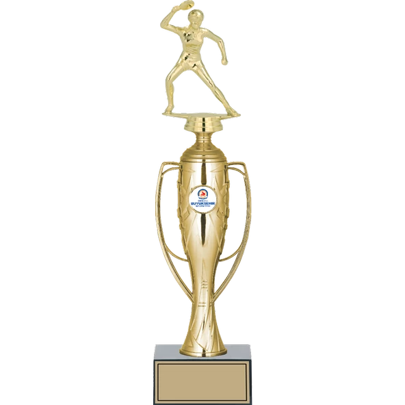 ODAK KUPA - Figürlü Kupalar - Masa Tenisi Kadın Figürlü Kupalar FG-025 A - 36 cm