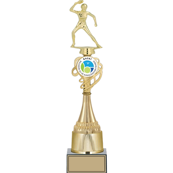ODAK KUPA - Figürlü Kupalar - Masa Tenisi Kadın Figürlü Kupalar FG-036 A - 42 cm