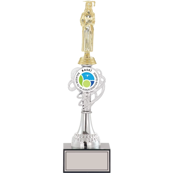 ODAK KUPA - Figürlü Kupalar - Mezuniyet Kadın Figürlü Kupalar FG-034 B - 36 cm