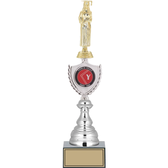 ODAK KUPA - Figürlü Kupalar - Mezuniyet Kadın Figürlü Kupalar FG-035 C - 39 cm