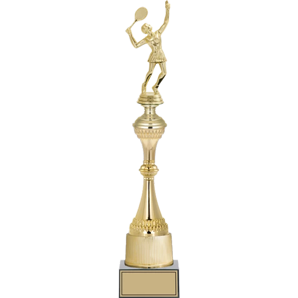 ODAK KUPA - Figürlü Kupalar - Tenis Kadın Figürlü Kupalar FG-031 A - 47 cm