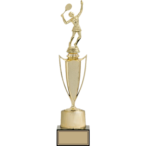 ODAK KUPA - Figürlü Kupalar - Tenis Kadın Figürlü Kupalar FG-040 A - 41 cm