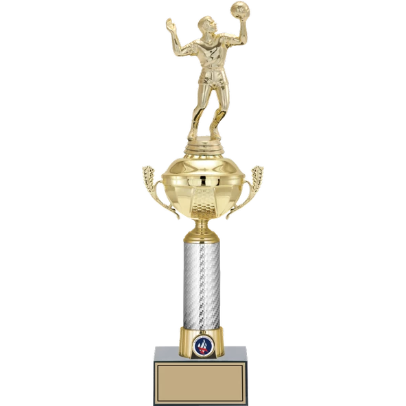 ODAK KUPA - Figürlü Kupalar - Voleybol Erkek Figürlü Kupalar FG-058 B - 44 cm