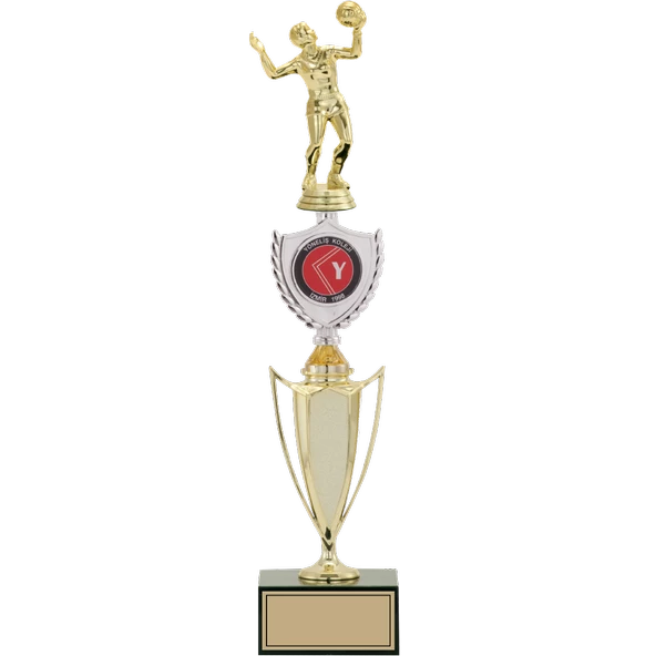 ODAK KUPA - Figürlü Kupalar - Voleybol Kadın Figürlü Kupalar FG-042 B - 46 cm