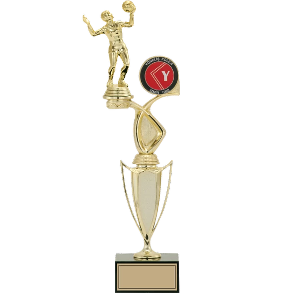 ODAK KUPA - Figürlü Kupalar - Voleybol Kadın Figürlü Kupalar FG-043 B - 43 cm