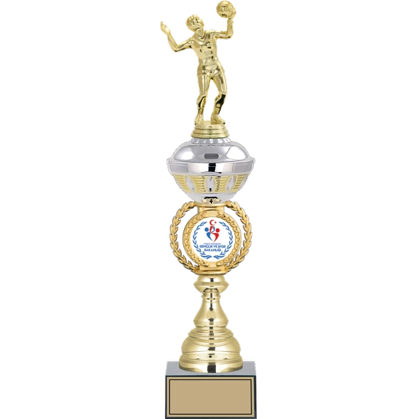 ODAK KUPA - Figürlü Kupalar - Voleybol Kadın Figürlü Kupalar FG-066 C - 46 cm