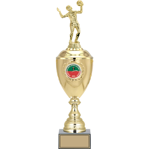 ODAK KUPA - Figürlü Kupalar - Voleybol Kadın Figürlü Kupalar FG-079 C - 48 cm