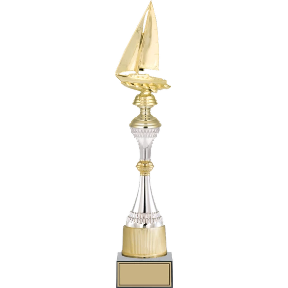 ODAK KUPA - Figürlü Kupalar - Yelken Figürlü Kupalar FG-032 A - 48 cm