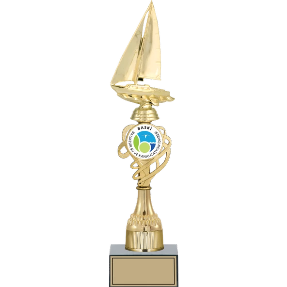 ODAK KUPA - Figürlü Kupalar - Yelken Figürlü Kupalar FG-033 C - 40 cm