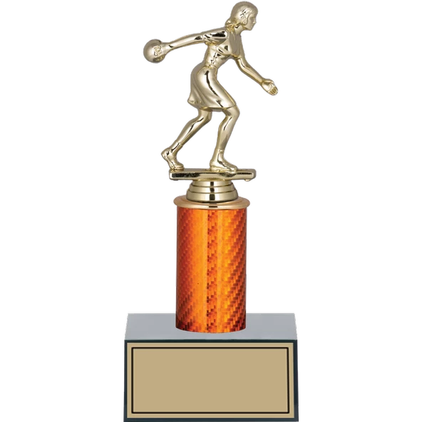 ODAK KUPA - Figürlü Kupalar - Bowling Kadın Figürlü Kupalar FG-003 A - 24 cm