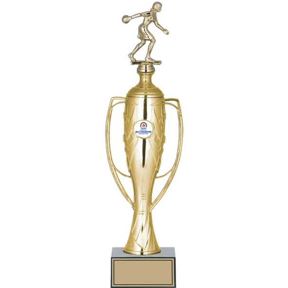 ODAK KUPA - Figürlü Kupalar - Bowling Kadın Figürlü Kupalar FG-026 A - 43 cm