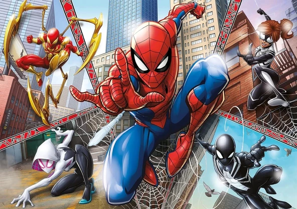 Clementoni 21608 Supercolor Puzzle Spiderman, 2X60 Parça - 2