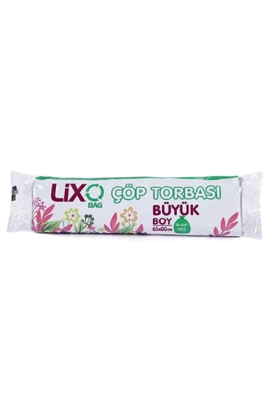 Büyük Boy Çöp Torbası 65 x 80 cm 10 Lu Rulo x 10 Paket = 100 Adet (Mavi) - 2