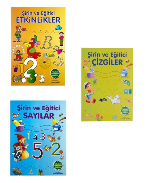 Etkinlikler Çizgiler ve Sayılar 3lü Set