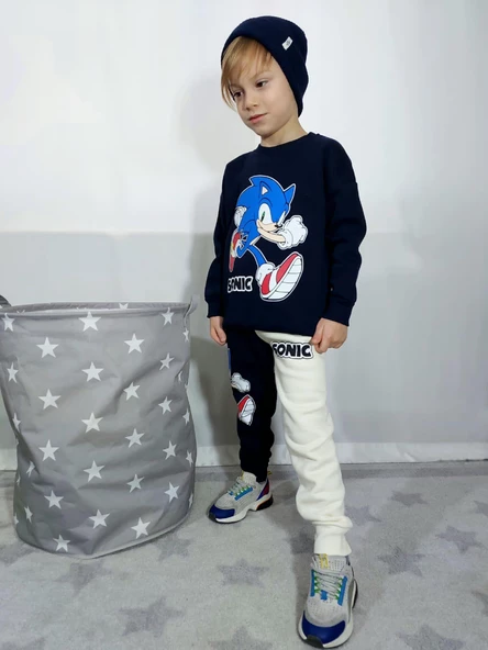 ERKEK ÇOCUK KARAKTER MODELLİ 3İP EŞOFMAN TAKIMI - 6