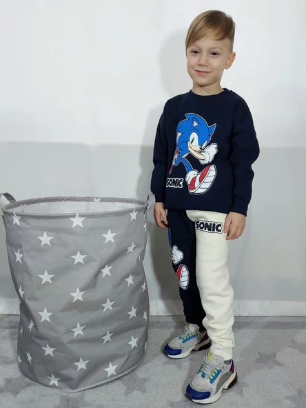 ERKEK ÇOCUK KARAKTER MODELLİ 3İP EŞOFMAN TAKIMI - 7