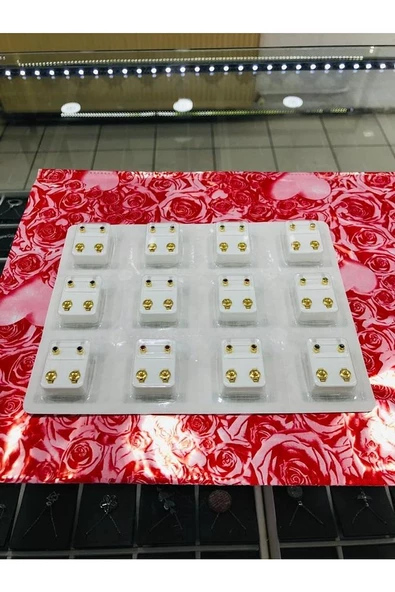 VGD Qpp Sarı Bujiteri Küpe