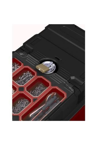 Keter 17191709 Master Pro Sürgülü Kapaklı Takım Sandığı - 4