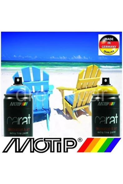 Motip Carat Ral 9016 Parlak Trafik Beyaz Akrilik Sprey Boya 400ml