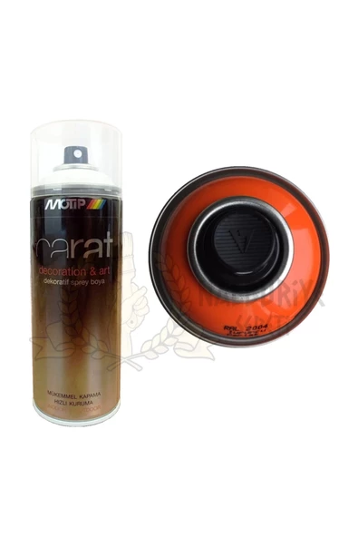 Motip Carat Ral 2004 Turuncu Parlak Akrilik Sprey Boya 400 Ml. Germany - 2