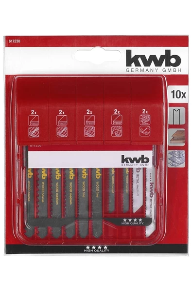 Kwb Dekupaj Testere Seti 10 Parça Kutulu S30 - 2