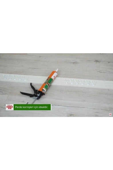 Somafix S580 Hightack Hibrit Yapıştırıcı-korniş-çıta-ayna-metal Yapıştırıcı-çok Kuvvetli-pratik Ürün Beyaz - Resim 2