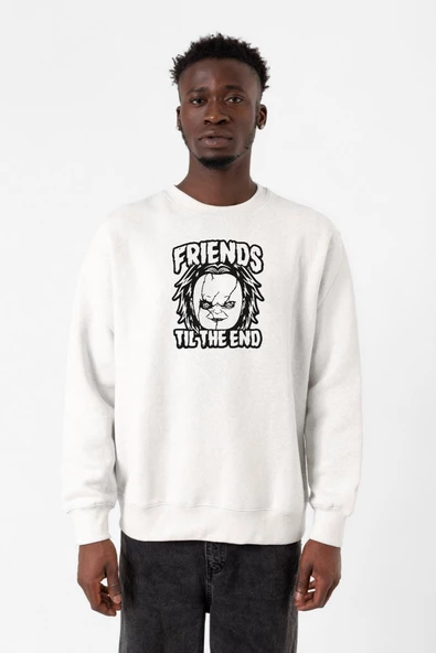 Friends Til The End Beyaz Erkek 2ip Sweatshirt