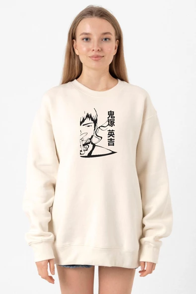 Great Teacher Anime Poster Ekru Kadın 2ip Sweatshirt