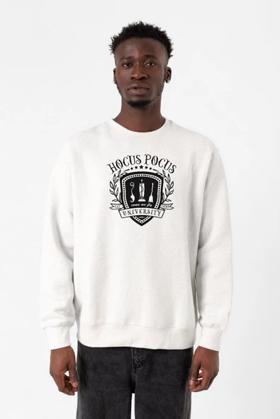 Hocus Pocus University Beyaz Erkek 2ip Sweatshirt